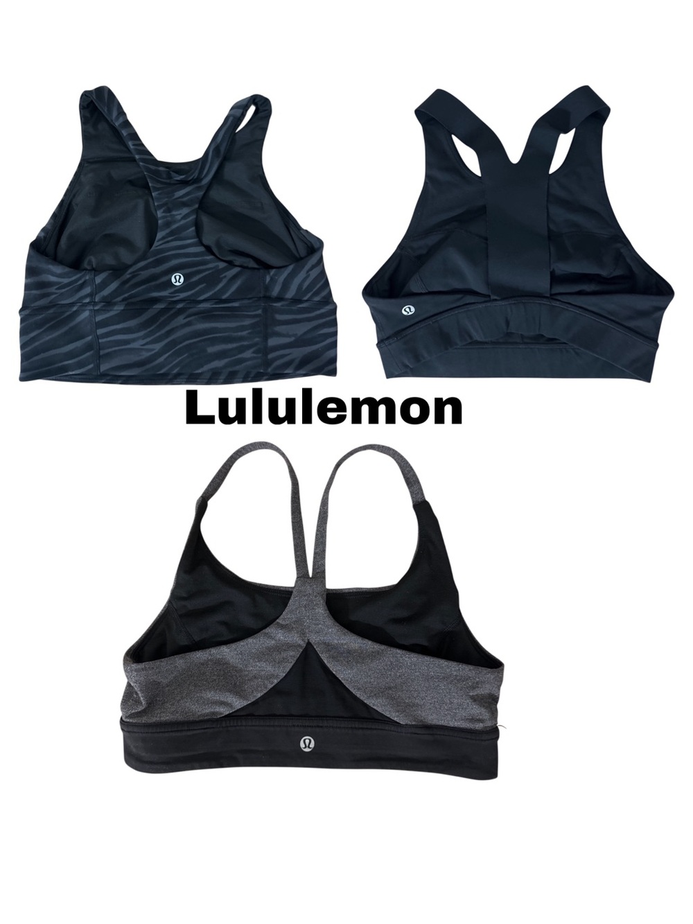 lululemon athletica Sports Bra’s Bundle of 3 Size Small